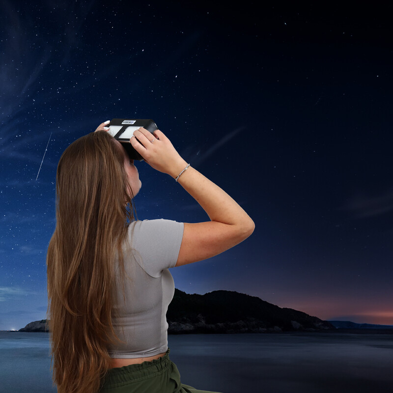Omegon Personal planetarium Universe2Go+ + Sonnenfinsternisbrille Solar Safe Deluxe