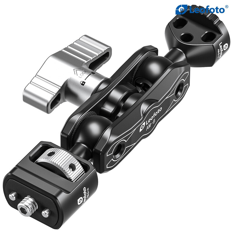 Leofoto AM-8 Kit consisting of AM-8 Base unit, AM-8-13 and AM-8-14 joints