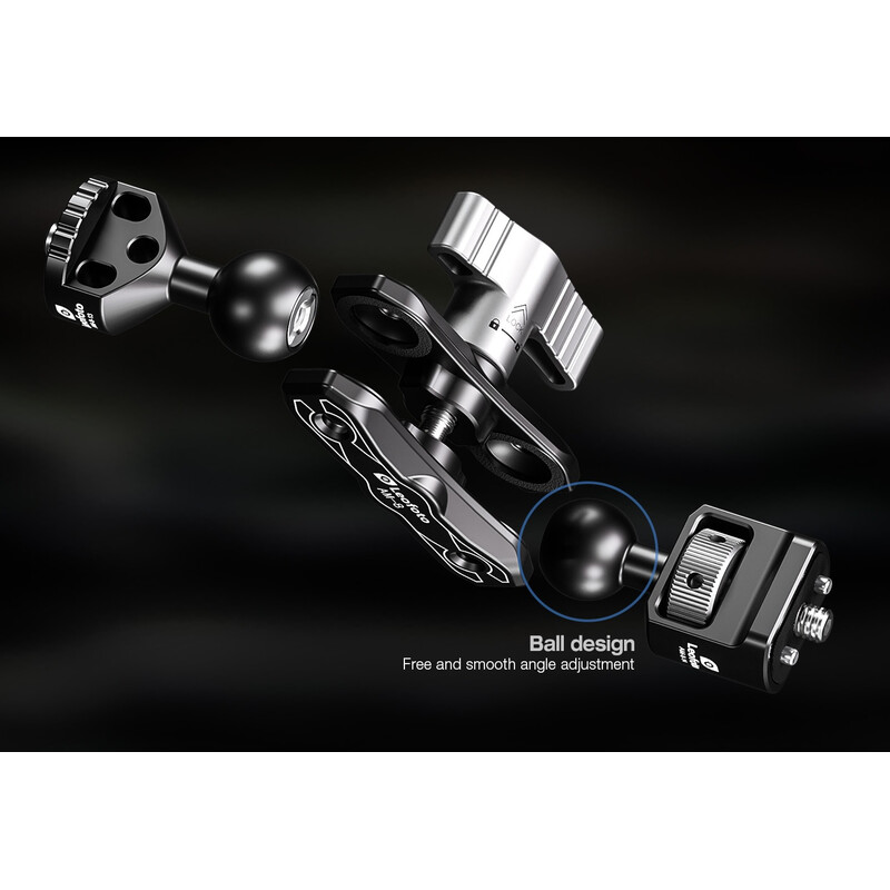 Leofoto Articulated arm AM-8 Kit consisting of AM-8 Base unit, AM-8-13 and AM-8-14 joints