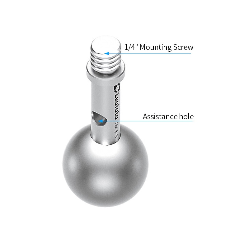 Leofoto AM-8-11 joint with 1/4" screw