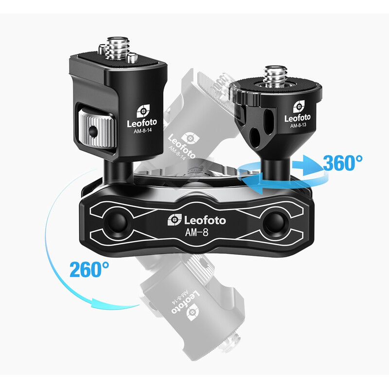 Leofoto AM-8 Kit consisting of AM-8 Base unit, AM-8-13 and AM-8-14 joints