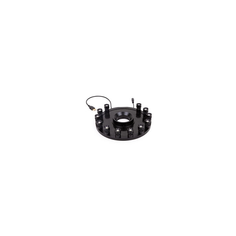 Euromex Ring lights MZ.4735, 12x 1W LED, angle adjustable
