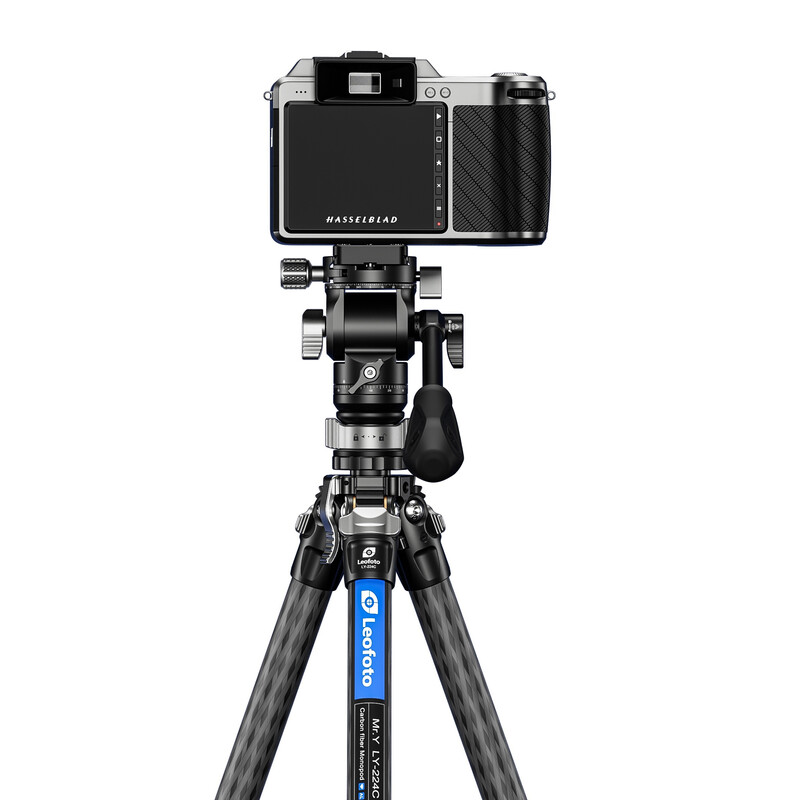 Leofoto Carbon tripod LY-224C Mr.Y + Video tilt head BV-0R + Levelling system LB-38 black