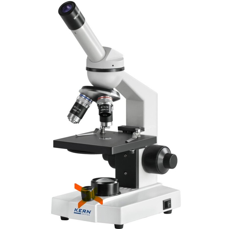 Kern Mikroskop Mono Achromat 4/10/40, WF10x18, 0,5W LED, OBS 113 (Neuwertig)