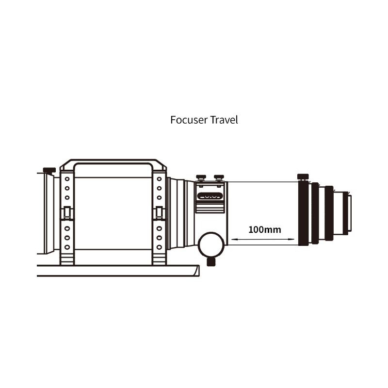 ZWO Apochromatic refractor FF80 AP 80/600 Quadruplet OTA