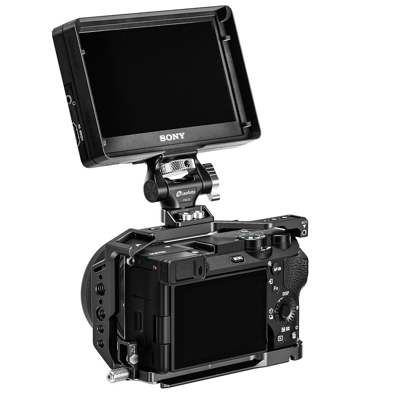 Leofoto Camera Cage Monitor mount FM-03 with two 1/4" connection threads
