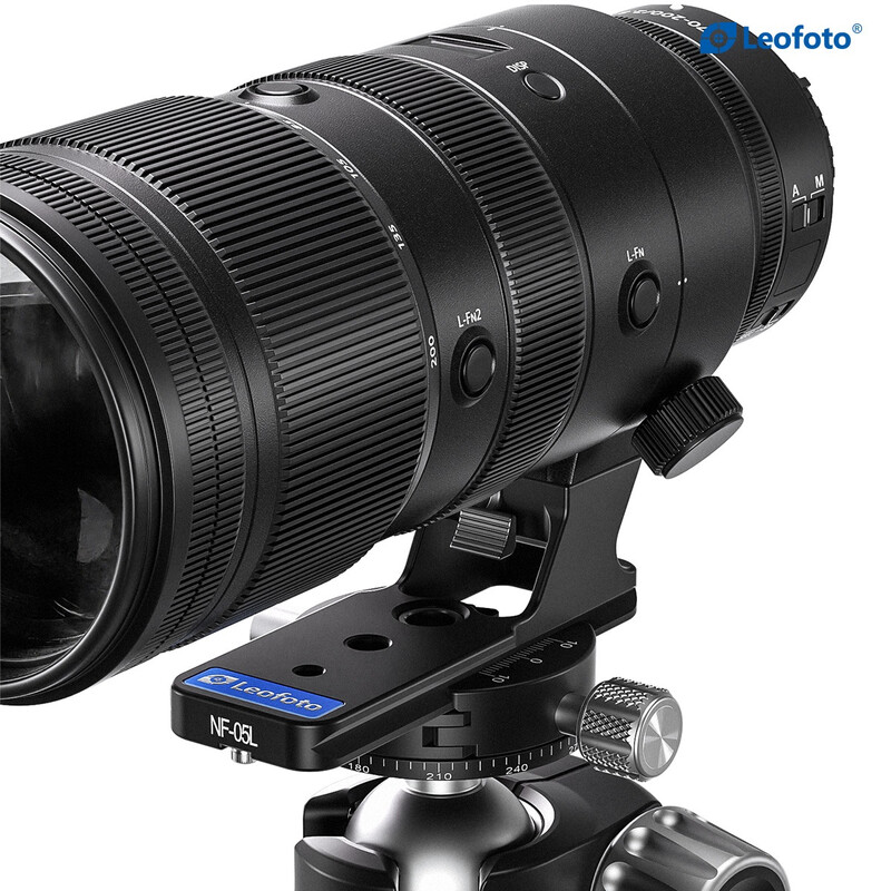 Leofoto Lens foot NF-05L for Nikon Z 70-200mm f:2.8 | Z 100-400mm f:4.5-5.6 VR S | Z 400mm f4.5 VR S | Z 600mm f:6.3 VR S