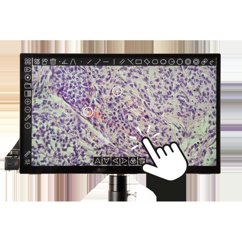 Euromex Camera VC.3043 HDS, UHD, 8.3 MP, 1/1.8-inch, 4K colour sensor, 13-inch touchscreen, 30fps HDMI, 20fps USB