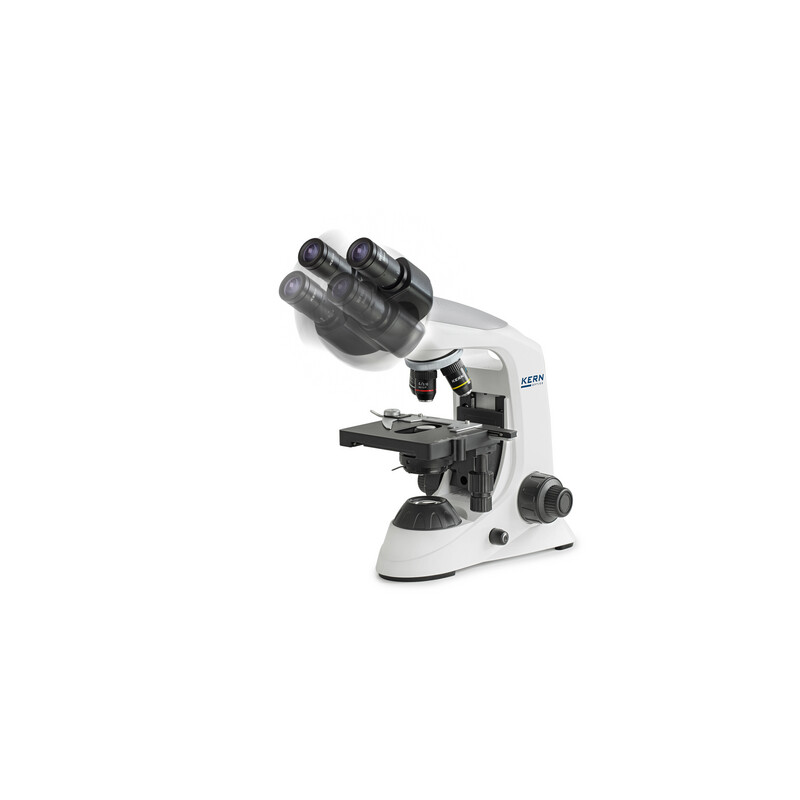 Kern Microscope Bino Achromat 4/10/40/100, HWF10x18, 3W LED, OBE 132