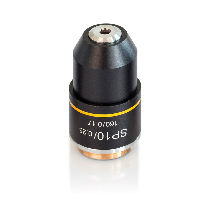 Kern Objective Lenses, OBB-A1563, e-plan, achro, 10x/0.25, w.d. 5.65mm, anti-fungus
