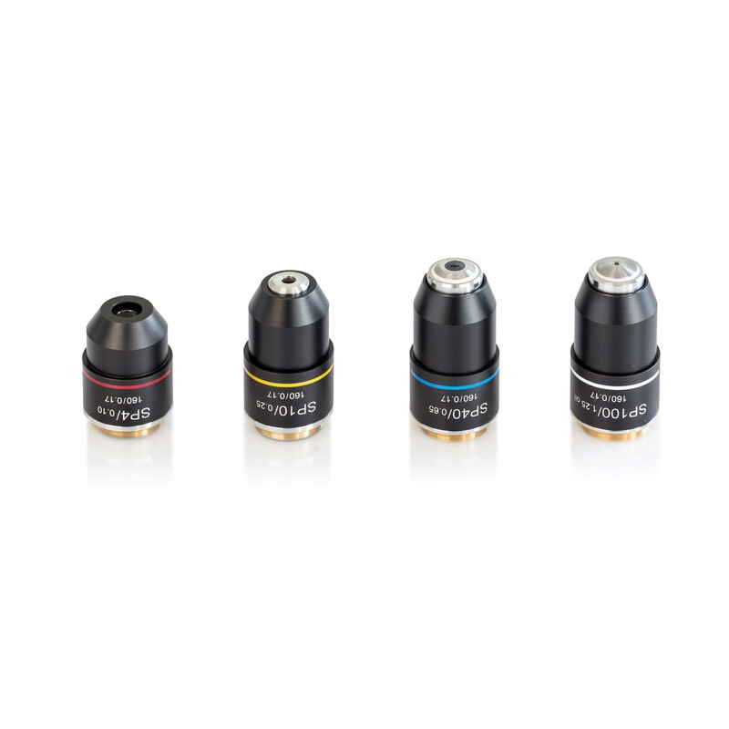 Kern Objective Lenses, OBB-A1563, e-plan, achro, 10x/0.25, w.d. 5.65mm, anti-fungus