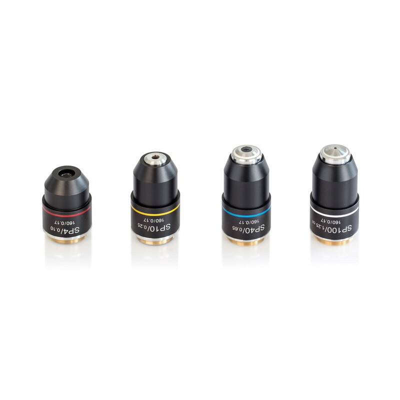Kern Objective, OBB-A1565, e-plan, achromatic, 100x/1.25, oil, w.d. 0.07mm, spring-loaded, anti-fungus