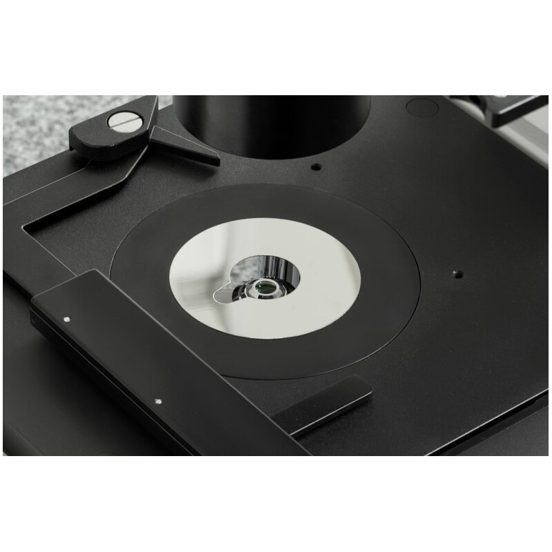 Kern Inverted microscope OCM 166, FL, PH, trino, inverse, Abbe N.A. 0,3 Condensor fix, 10x-40x, 30W LED, Al, 100W HBO, Dl