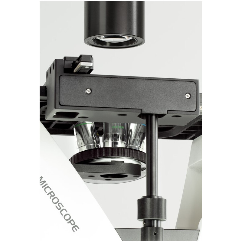 Kern Inverted microscope OCM 167, FL, PH, trino, Abbe-N.A.-0,3-Condensor fix, 10x-40x, Al, Dl, 5W LED