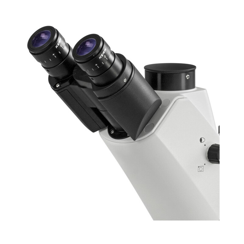 Kern Inverted microscope OCM 168, FL, PH, trino, Abbe-N.A.-0,3-Condensor fix, 10x-40x, 5W LED, Al/Dl