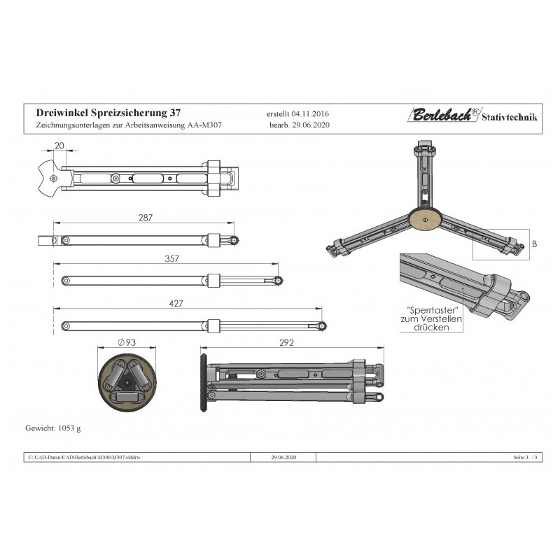 Berlebach Spread Stopper 37