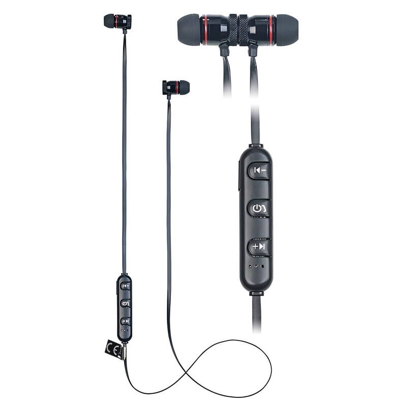 Auvisio Bluetooth in-ear Stereo headset with magnet, Bluetooth 5.0