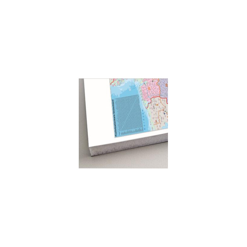 Stiefel Germany, political map of postcodes (100 cm x 140 cm)