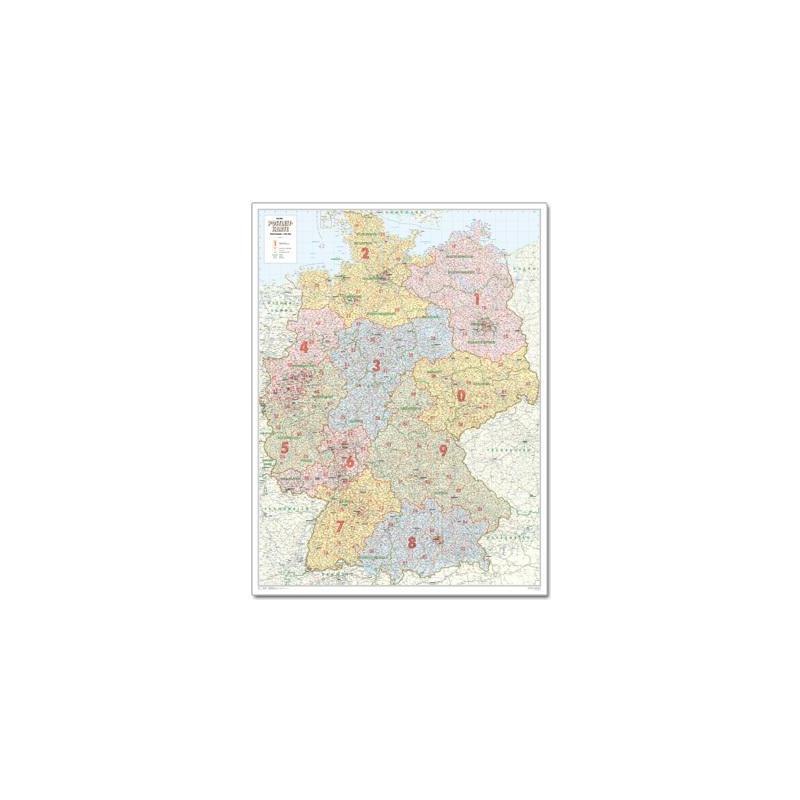 Bacher Verlag Postal code map all-German country groïoe