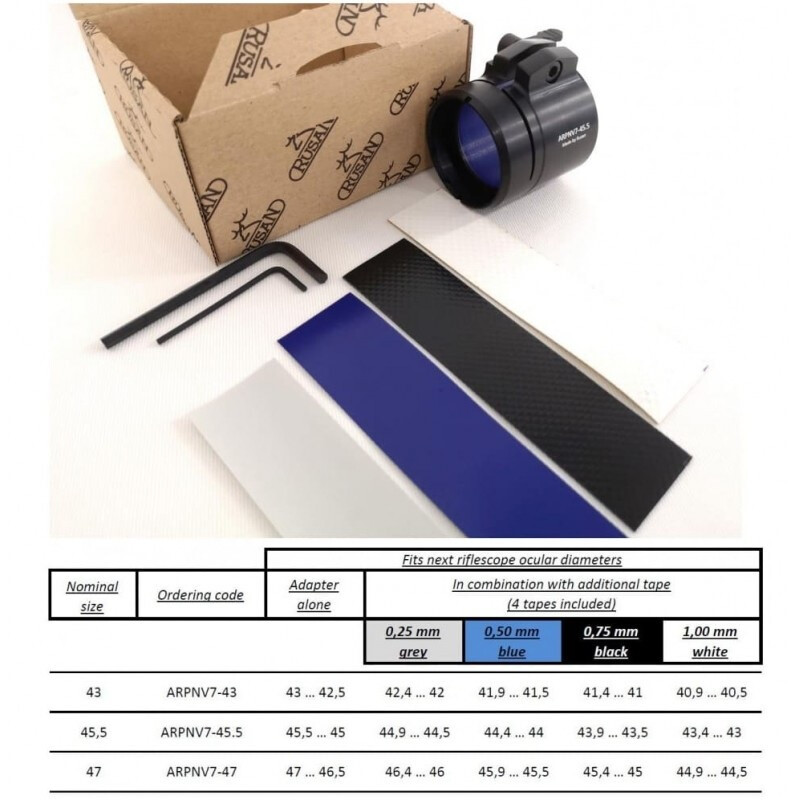 Rusan Adaptors ARPNV for PARD A/V for eyepiece diameter 40.5-43mm
