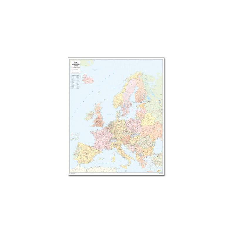 Bacher Verlag Postal code map Europe groïoe