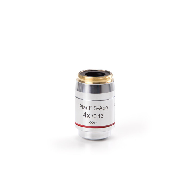 Euromex Objectives: AX.7304, Infinity EIS 60 mm, semi-plan Pli-Apo Fluarex 4x/0.15, M25, 0.17 mm