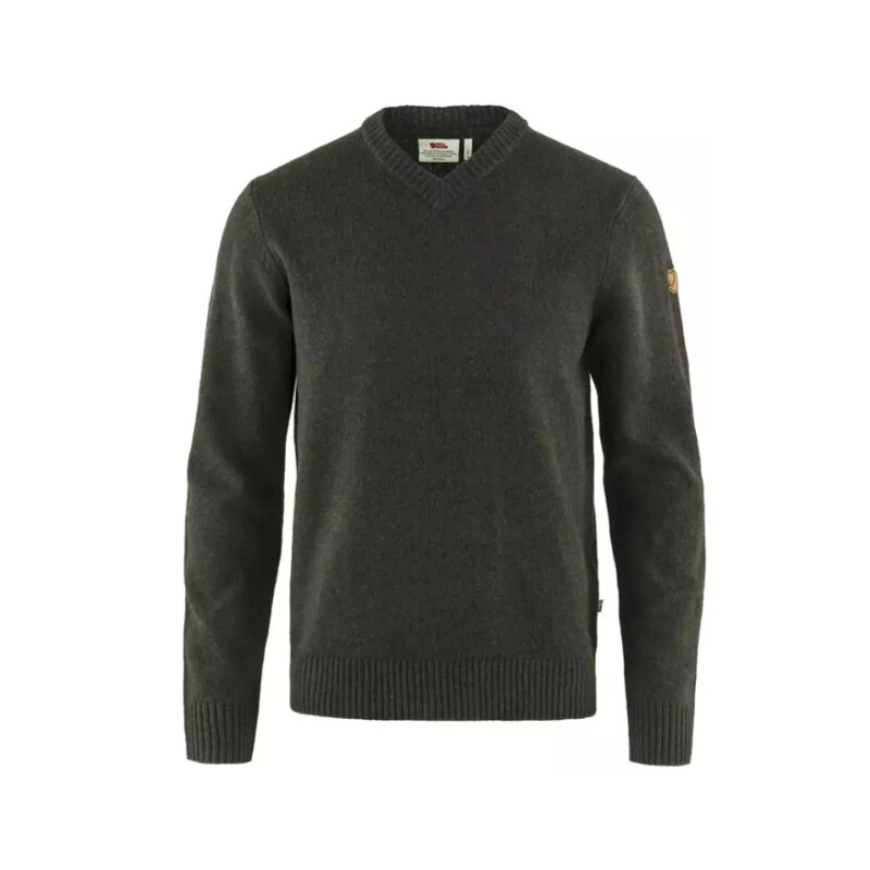 Fjällräven Övik V-neck Sweater M, 633 Dark Olive, size XXL