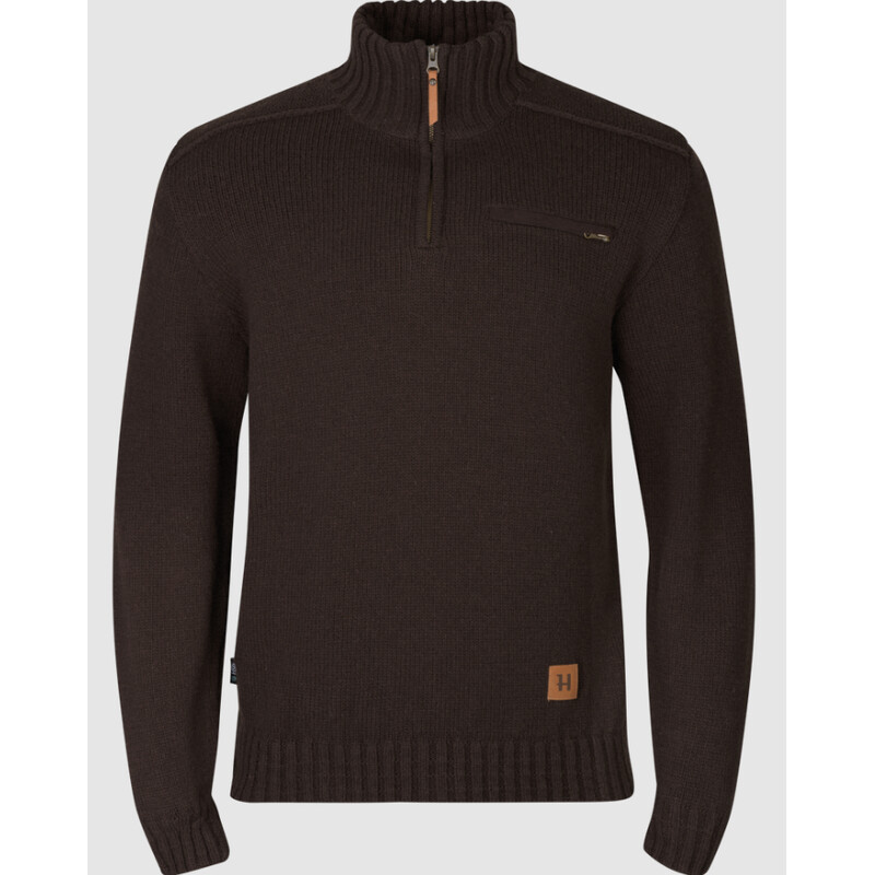 Härkila Annaboda 2.0 HSP knitted sweater, Demitasse brown, size XXL