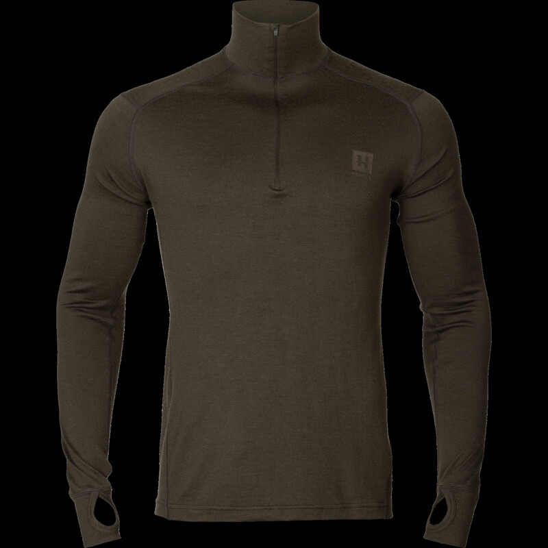 Härkila Base All Season half zip Shadow brown, size S