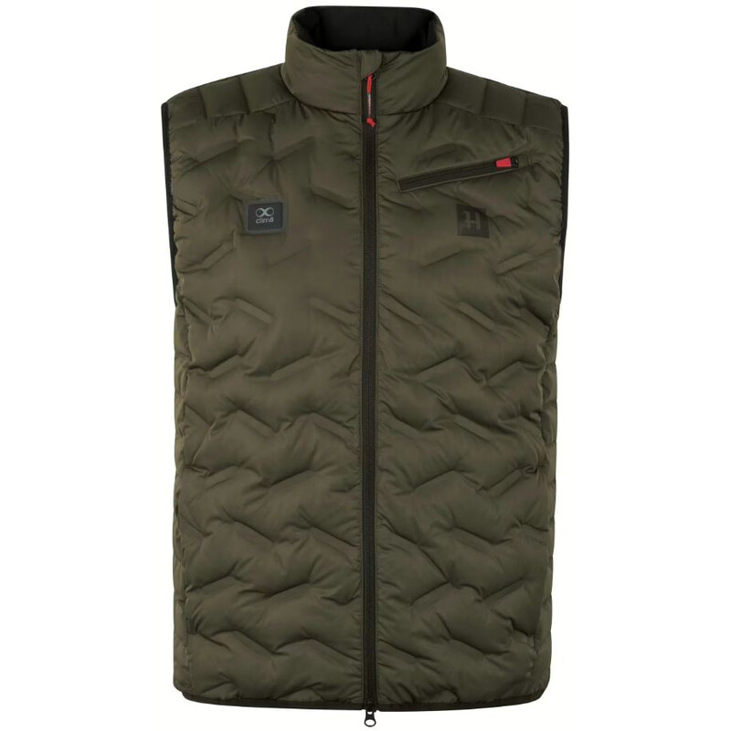 Härkila clim8 insulated waistcoat, Willow green, L