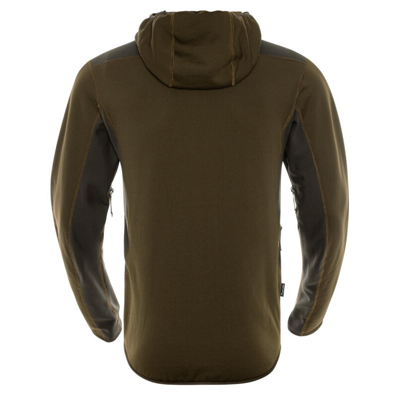 Härkila Deer Stalker Fleece Hoodie, Willow green/Shadow brown, size XXL
