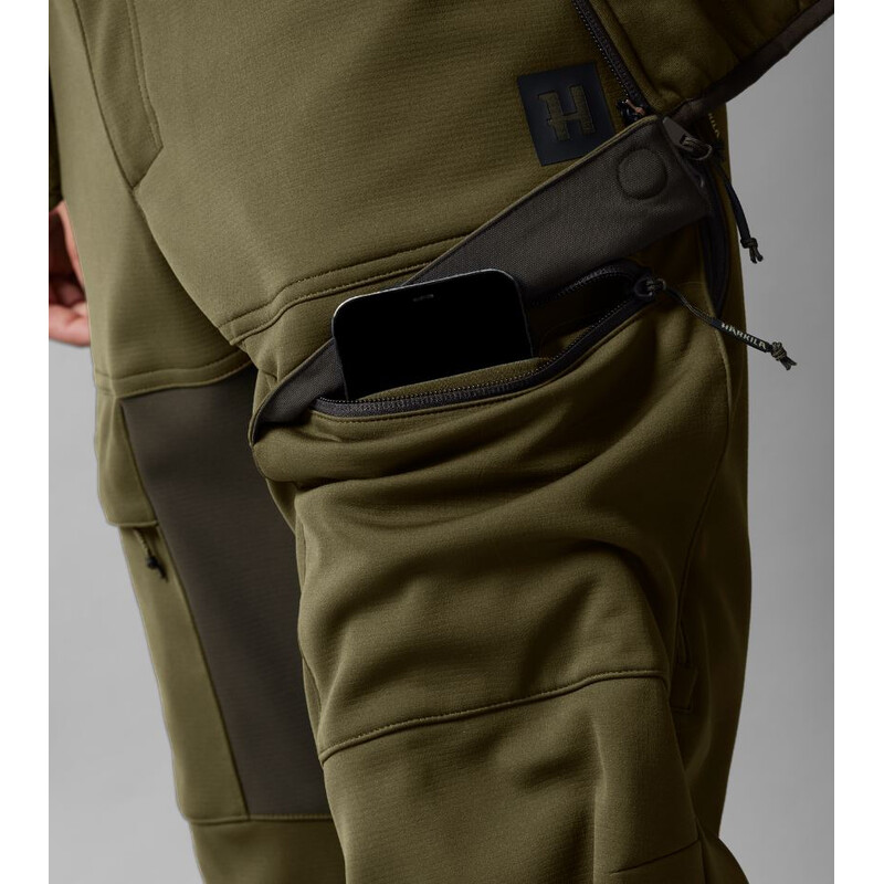 Härkila Deer Stalker Light Trousers, Willow green/Shadow brown, size 52