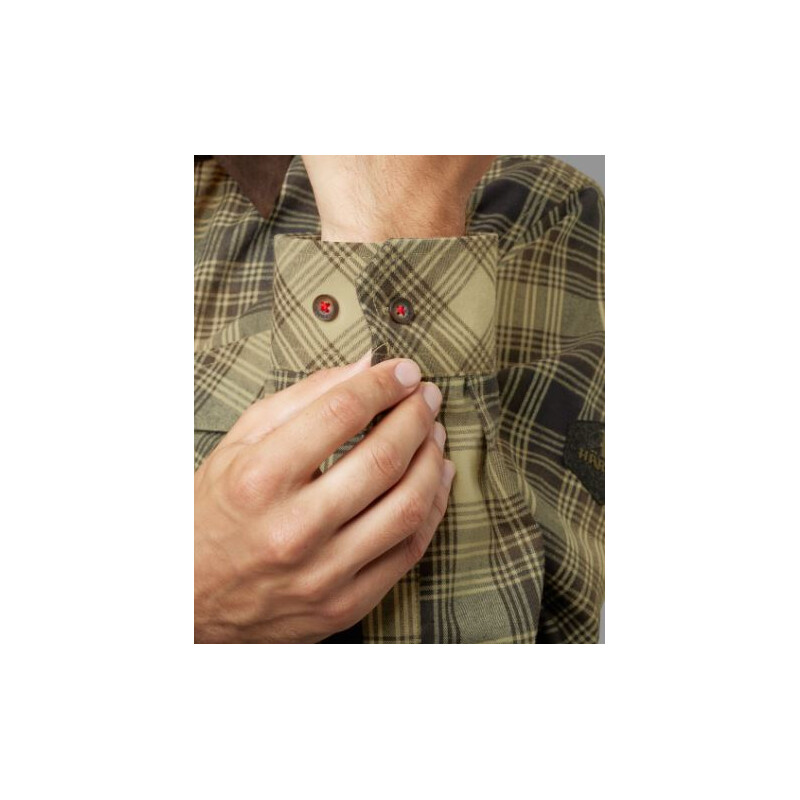 Härkila Driven Hunt shirt, light teak check, size XL
