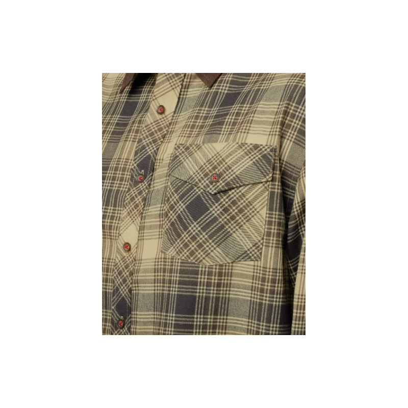 Härkila Driven Hunt shirt, light teak check, size XL