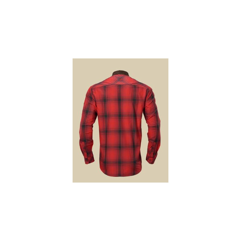 Härkila Driven Hunt Shirt, Red/Black check, size XXL