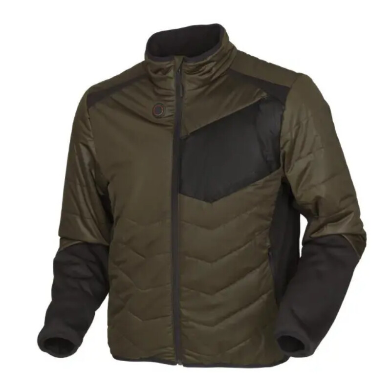 Härkila Heating jacket, Willow green/Black, size XS