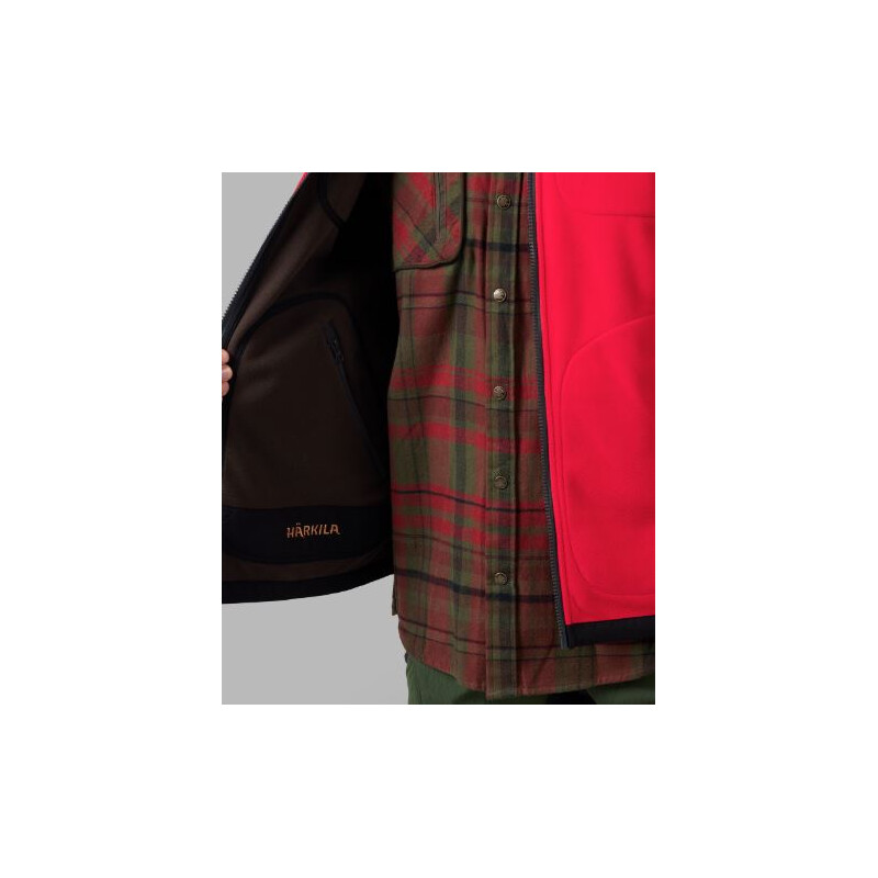 Härkila Kamko fleece vest, brown/red, size M