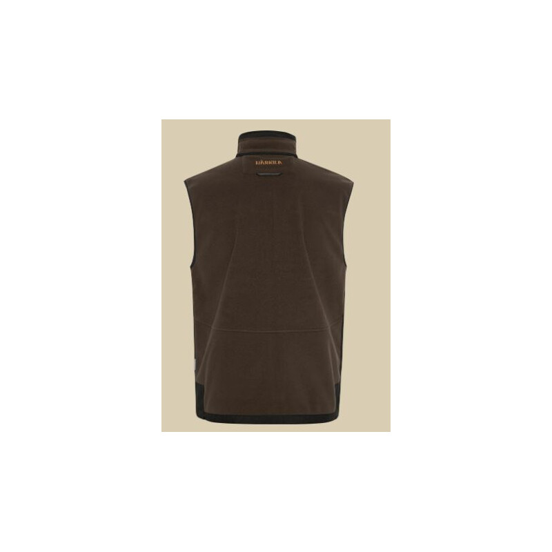 Härkila Kamko fleece vest, brown/red, size M