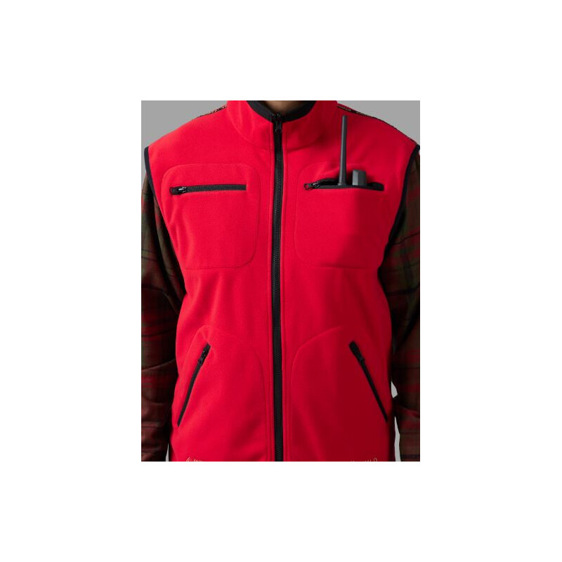 Härkila Kamko fleece vest, brown/red, size M