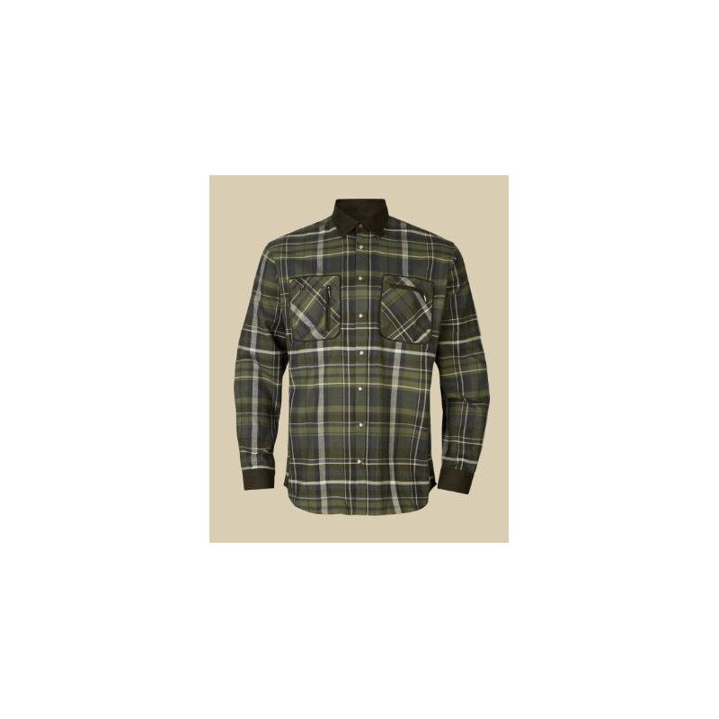 Härkila Pajala shirt, Olive check, size L