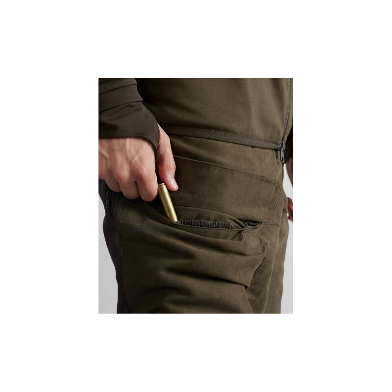 Härkila Scandinavian trousers, Willow green/Deep brown, size 50