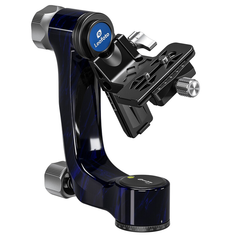 Leofoto 2-way-panheads PG-3 Carbon-Gimbal blue