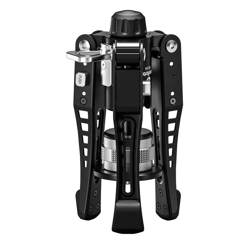 Leofoto Carbon monopod MF-324CL + VD-04 pan-tilt foot + BV-10 video tilt head