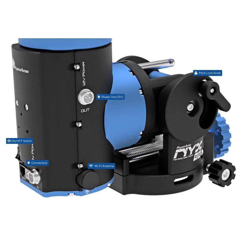 PegasusAstro Mount NYX-88 Harmonic + Saddle Powerbox