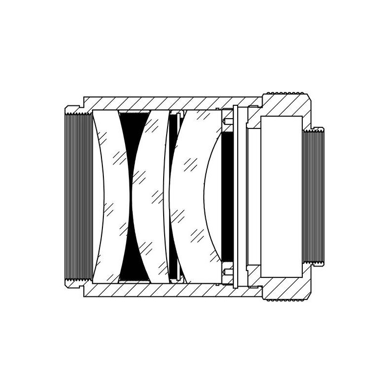 TS Optics Flattener/Reducer 0.8x AP 80/560