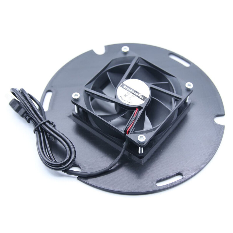 Astroprints Mirror cover for GSO and TS Optics ONTC Newton 6" primary mirror cell incl. 5V USB fan