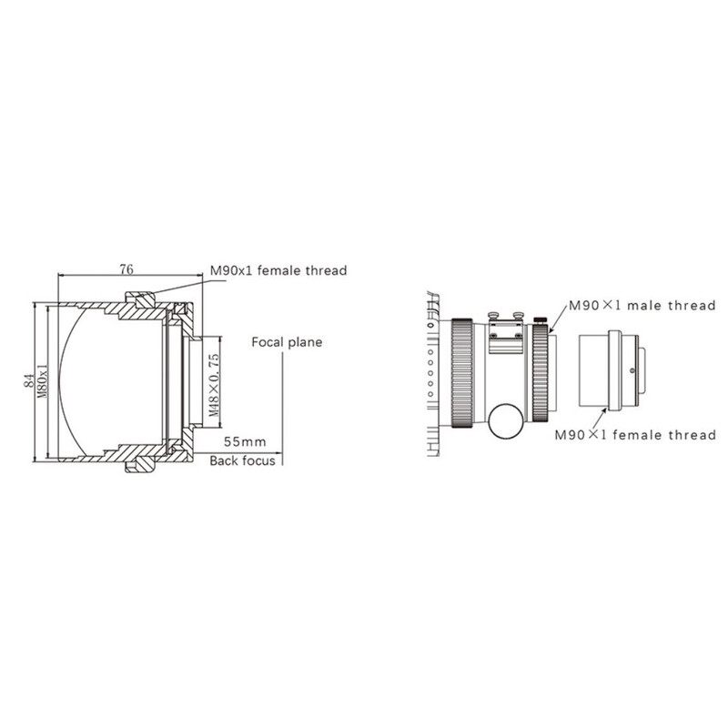 Askar full-frame Reducer for FRA600