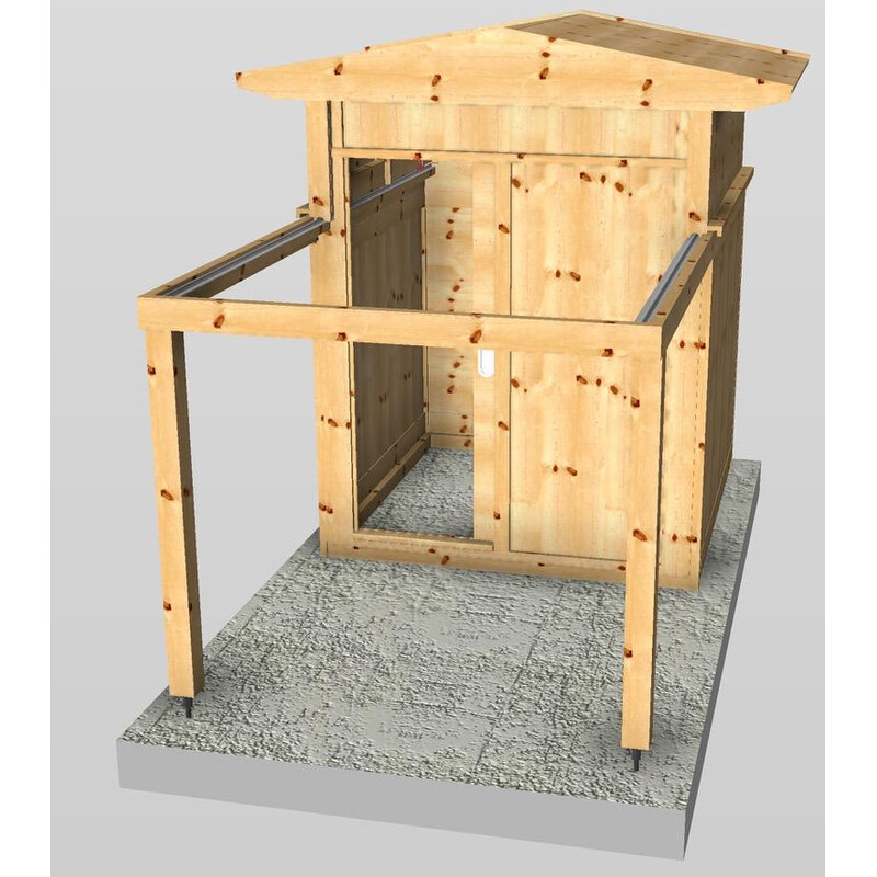 Dome Parts GreenLine MS-20 observatory with rolling roof