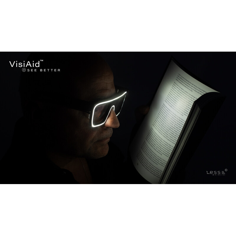 LESS VisiAid, Illuminated Glasses, Complete Set, Desktop