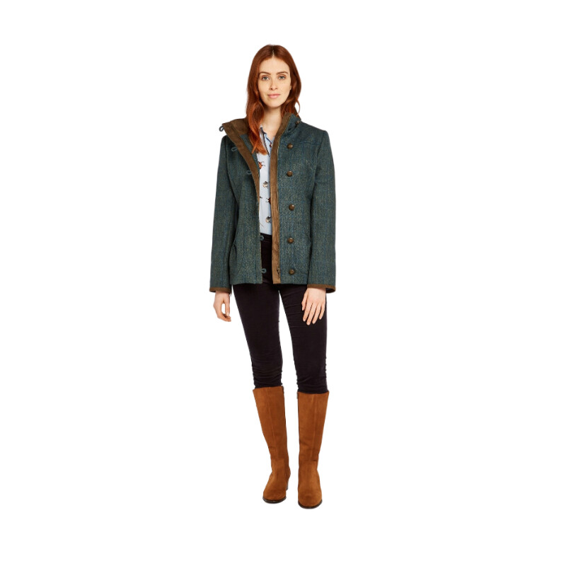 Dubarry of Ireland Bracken 89 Mist size 38 tweed jacket